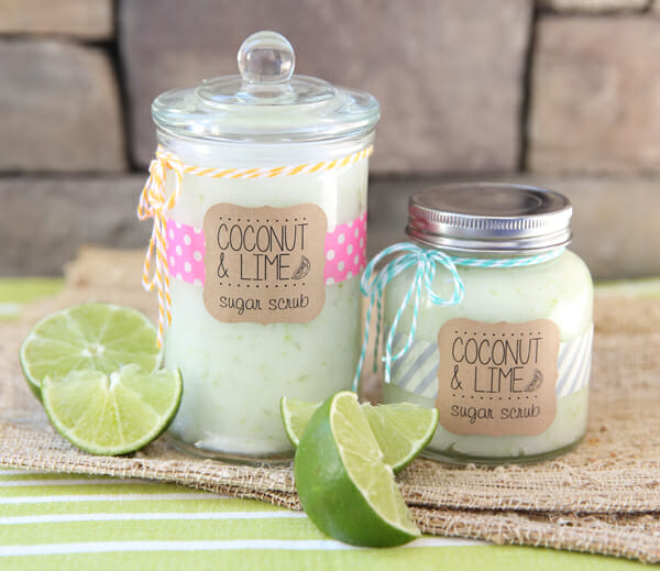 Coconut-Lime Sugar Scrub {Plus Printable!} | Our Best Bites