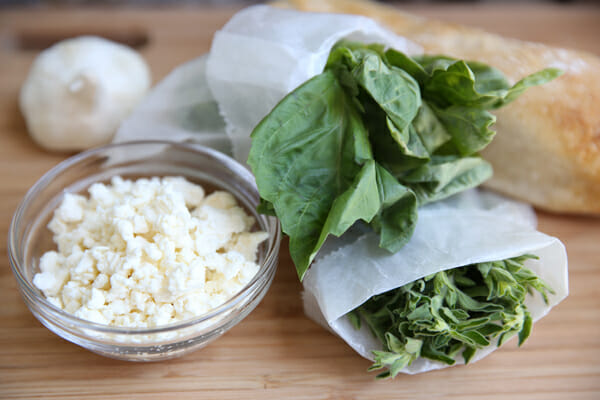 Feta Garlic Bread Ingredients