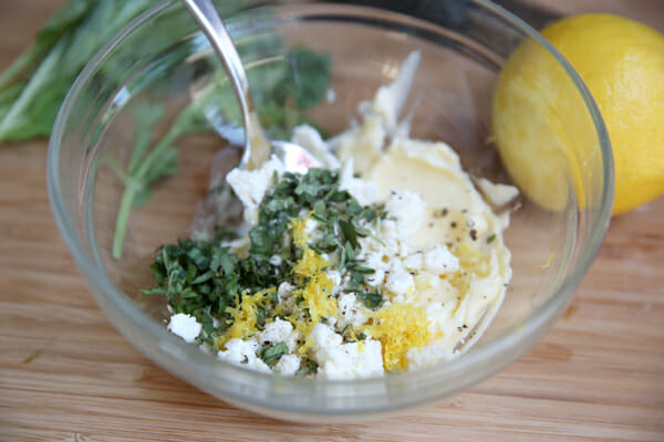 Feta and Herb Garlic Butter Ingredients