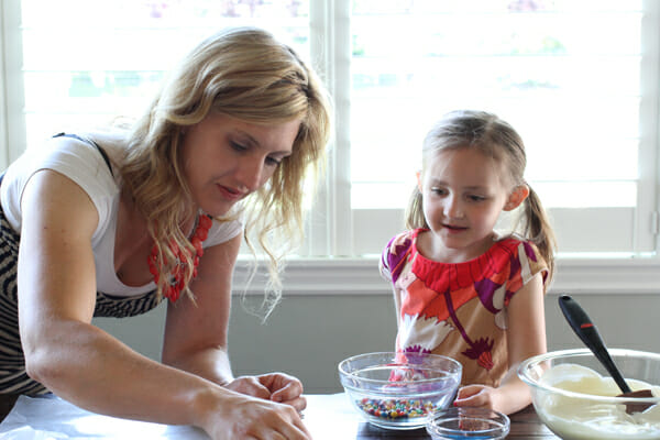 Making Mini Cones with Kiddo