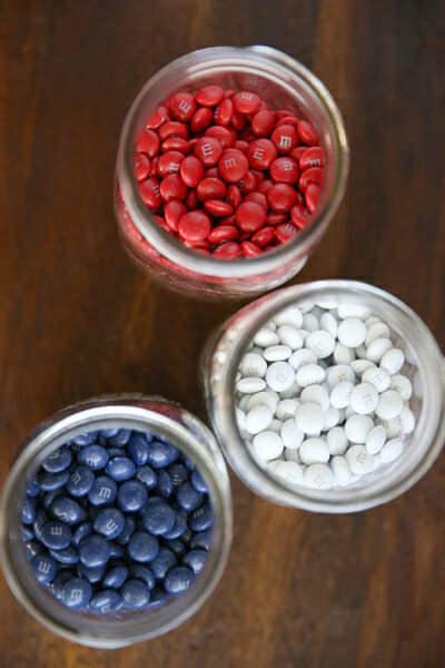 M&M'S Red, White, and Blue Party Favors