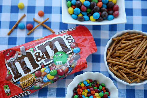 Salted Peanut Butter Pretzel M&M'S Cookies - Our Best Bites