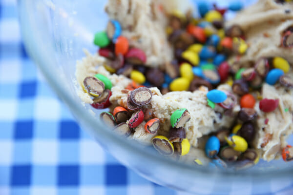 Salted Peanut Butter Pretzel M&M'S Cookies - Our Best Bites