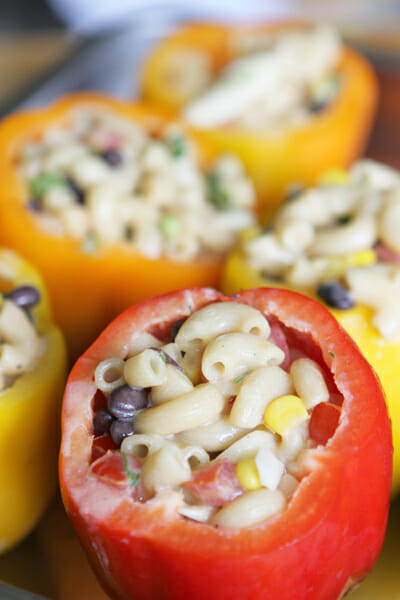 Pasta Stuffed Peppers