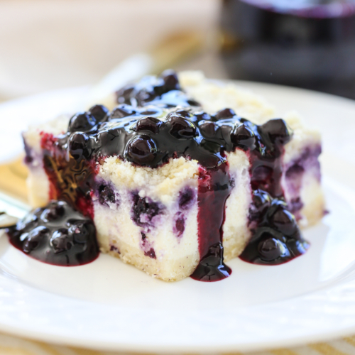 Blueberry-Lemon Ricotta Cheesecake Bars - Our Best Bites