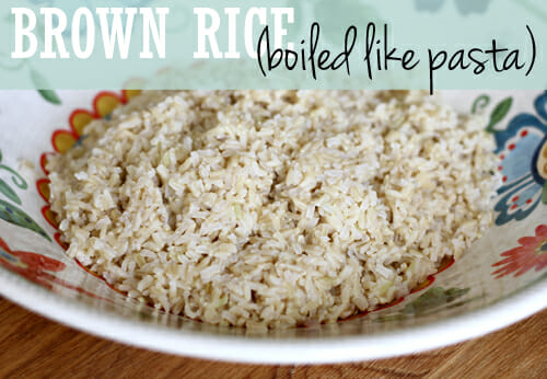 boiled brown rice from Our Best Bites