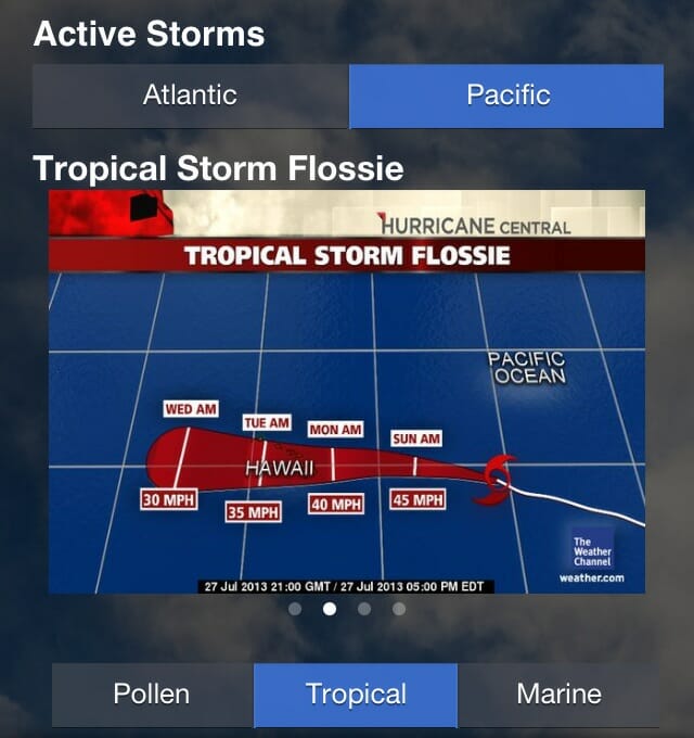 tropical storm flossie