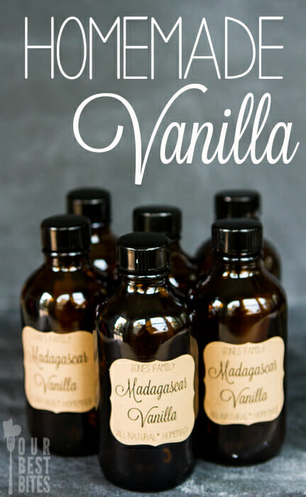 Homemade vanilla from Our Best Bites