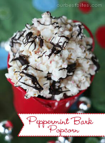 Peppermint Bark Popcorn from Our Best Bites