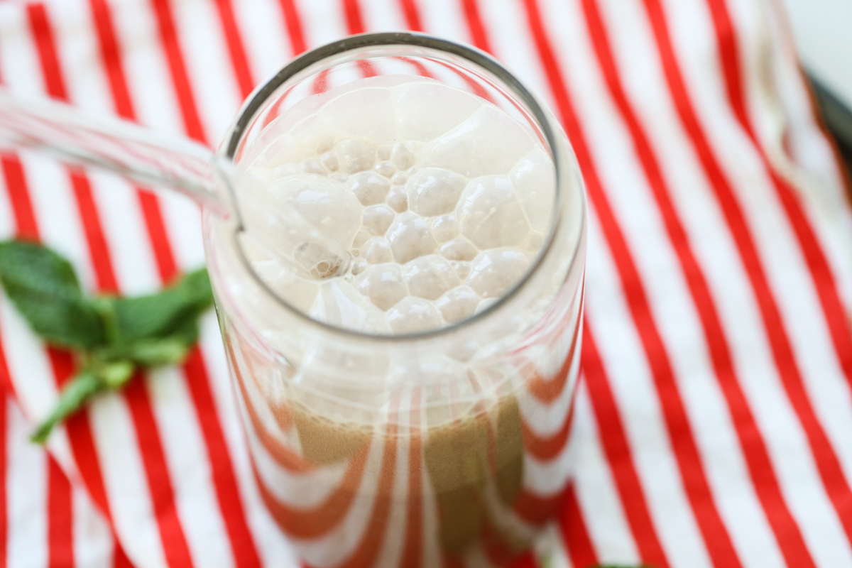 Peppermint Egg Cream Soda