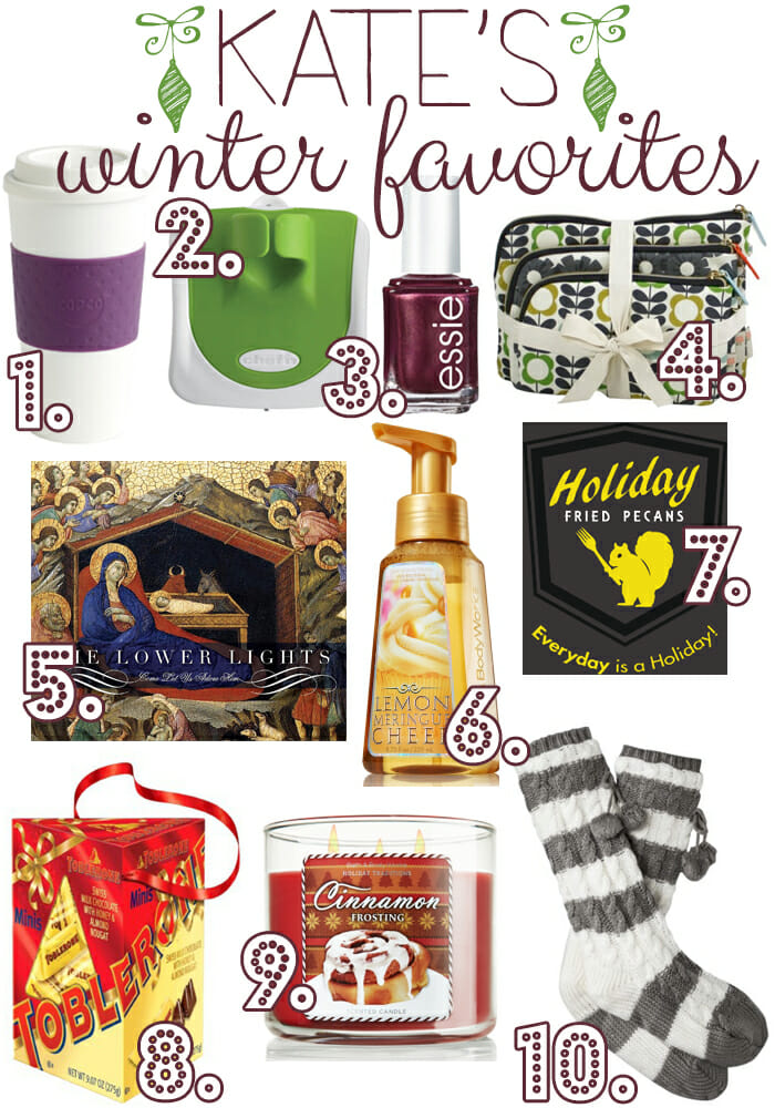 kate's winter favorites