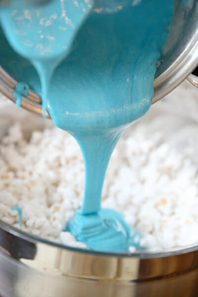 Super Bowl Snacks: Game Day Colored Candy Popcorn