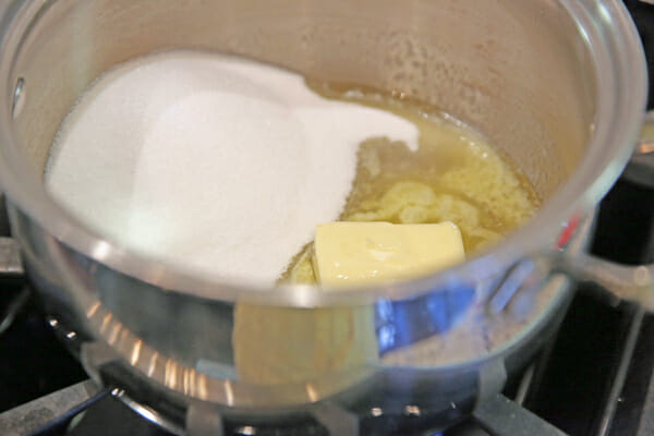 Butter and Sugar in Pot