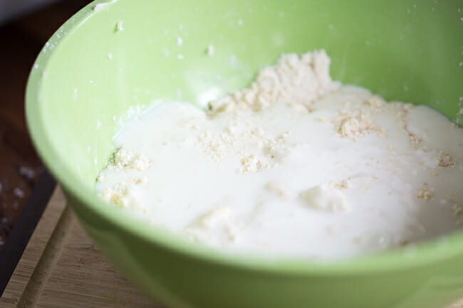 buttermilk in flour