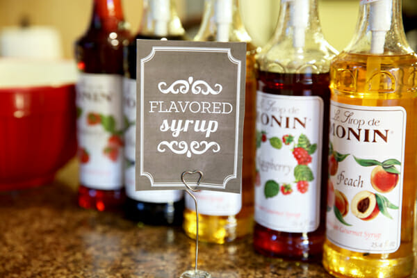 Flavored Syrup Printable