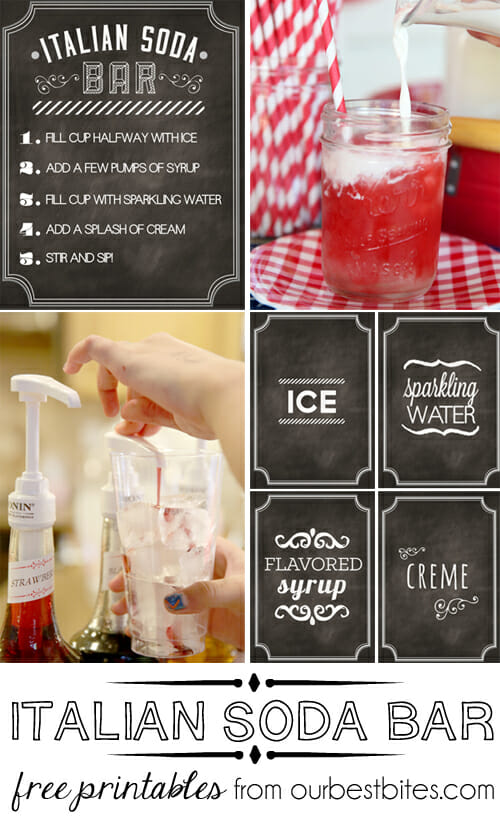 Italian Soda Bar Printables from Our Best Bites