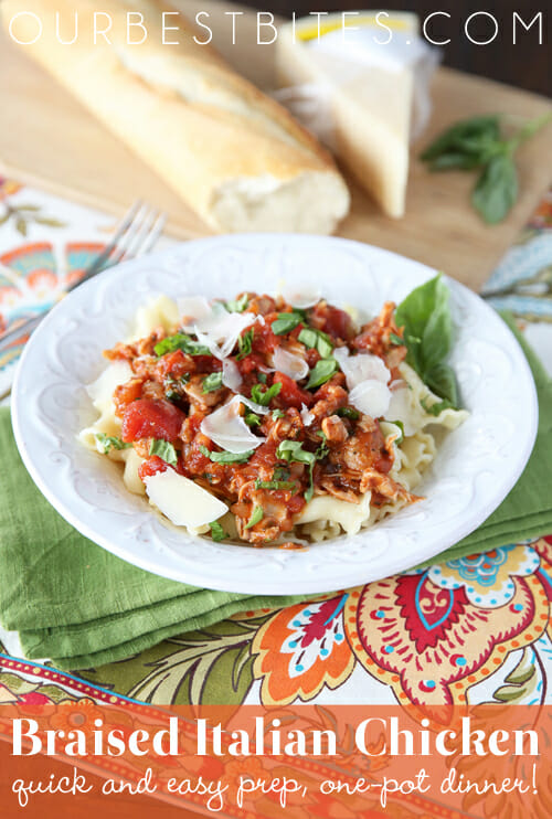 Our Best Bites Braised Italian Chicken Dinner