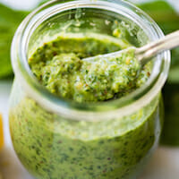 Mint Basil Pesto from Our Best Bites