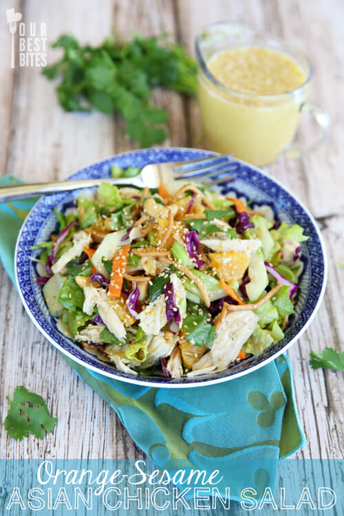 Orange Sesame Asian Chicken Salad from Our Best Bites