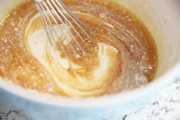 Browned butter in batter
