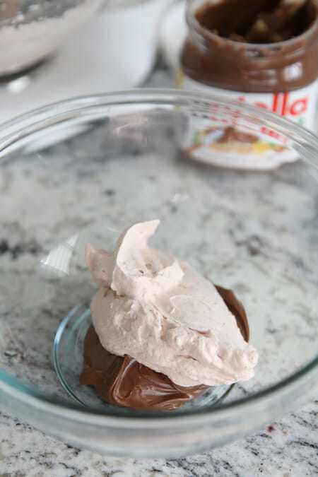 Nutella and Whipped cream