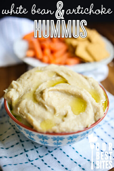 White Bean and Artichoke Hummus from Our Best Bites