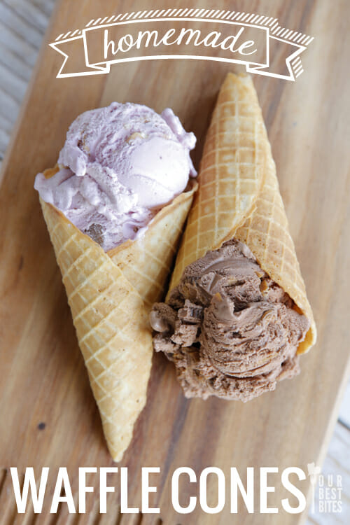 Homemade Waffle Cones from Our Best Bites