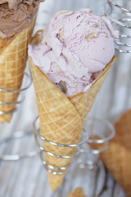 Huckleberry Ice Cream Cones