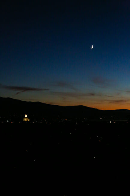 Sunset in Logan Utah