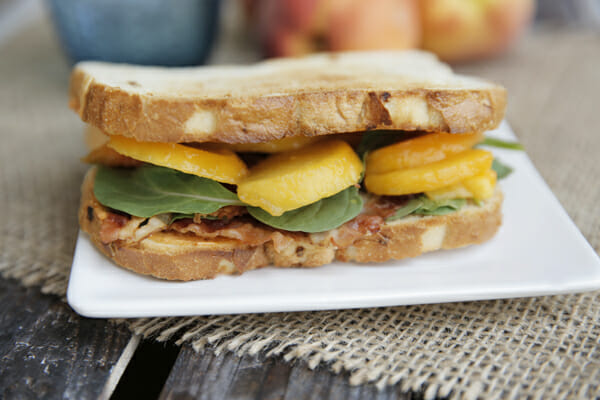 Peach Bacon Sandwich from Our Best Bites