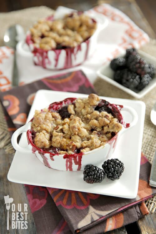 Peach Blackberry Crisp from Our Best Bites