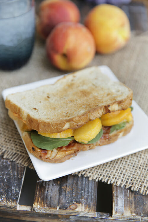 Peachy Bacon Sandwich from Our Best Bites