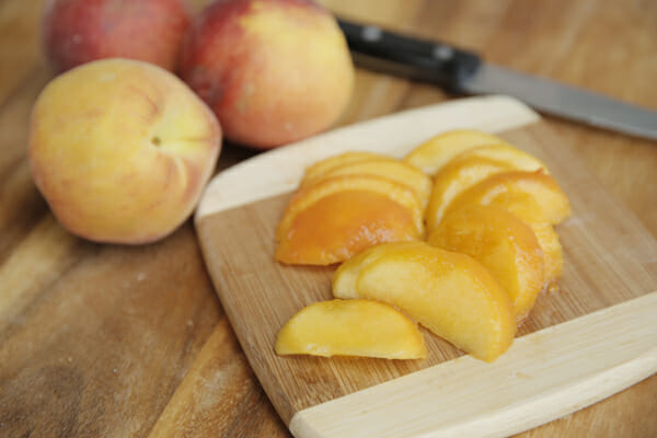 Sliced Fresh Peaches