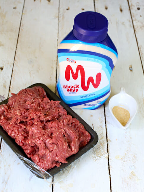 Miracle Whip Slaw Burgers