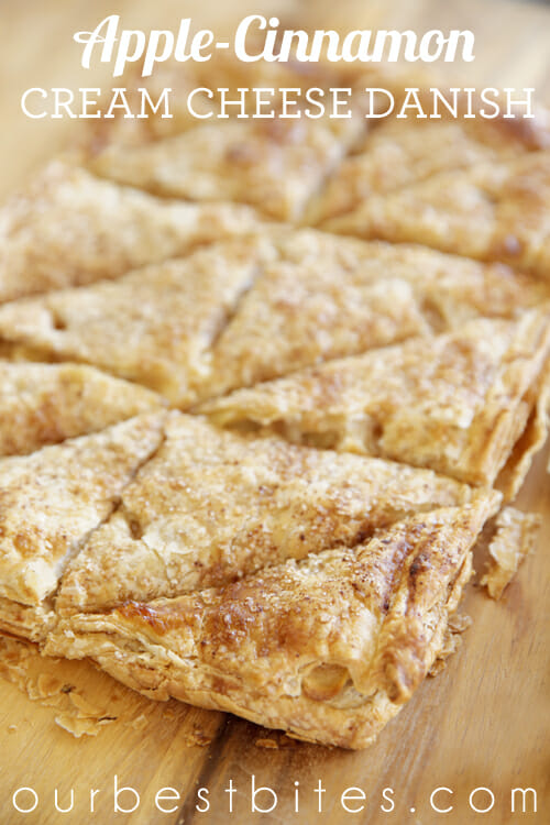 Apple Cinnamon Cream Cheese Danish from Our Best Bites