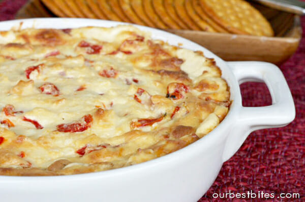 Cheesy Roasted Red Pepper Dip from Our Best Bites