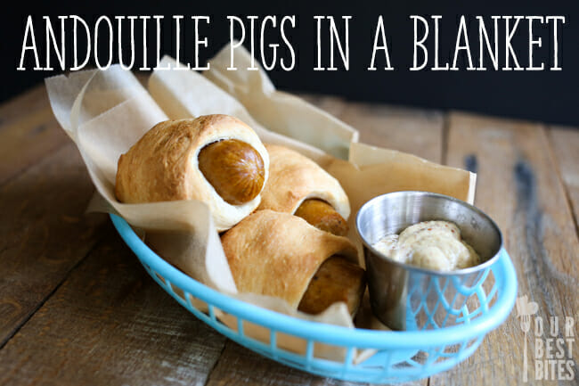 Our Best Bites Andouille Pigs in a Blanket