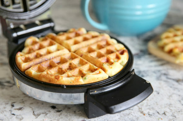 Cheddar Waffles_Cooked