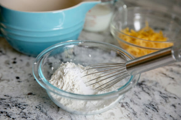 Cheddar Waffles_dry ingredients