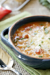 Pasta and White Bean Soup with Bacon from Our Best Bites Intro