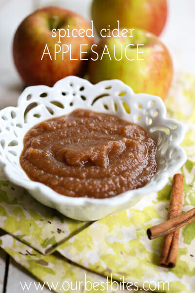 Spiced Cider Applesauce from Our Best Bites