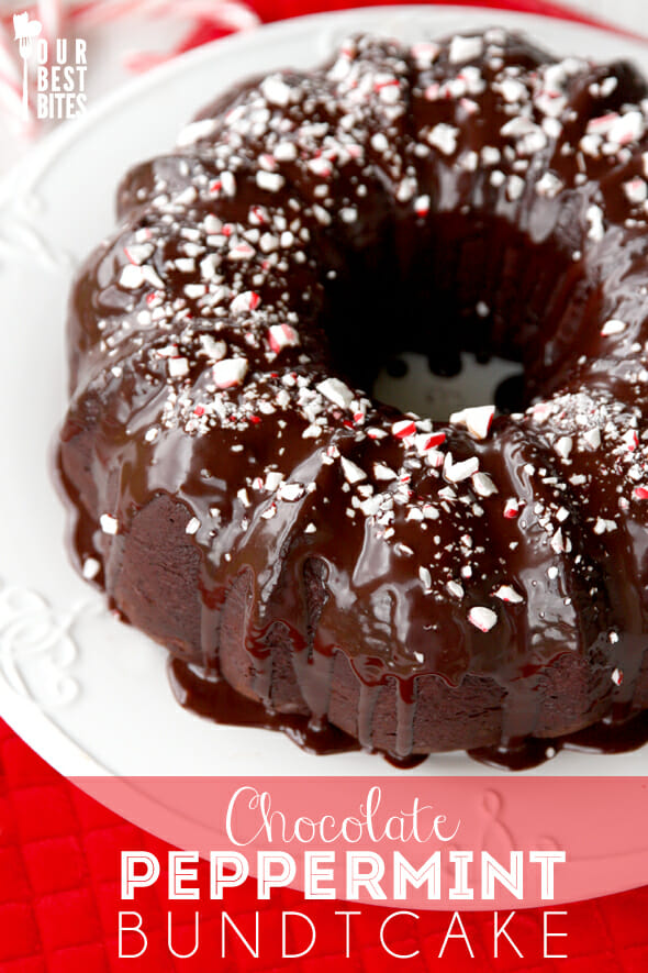 Chocolate Peppermint Fudge Bundt Cake from Our Best Bites