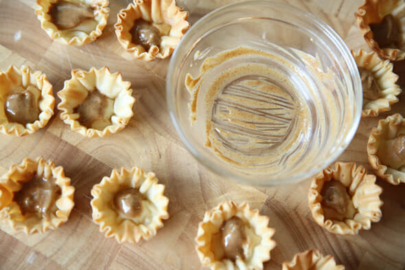 Almond Butter in Phyllo Cups