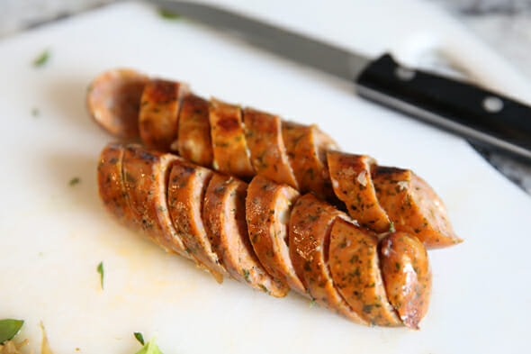 Sliced Chicken Sausage