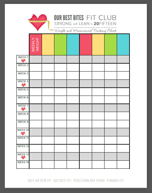 weight tracker chart