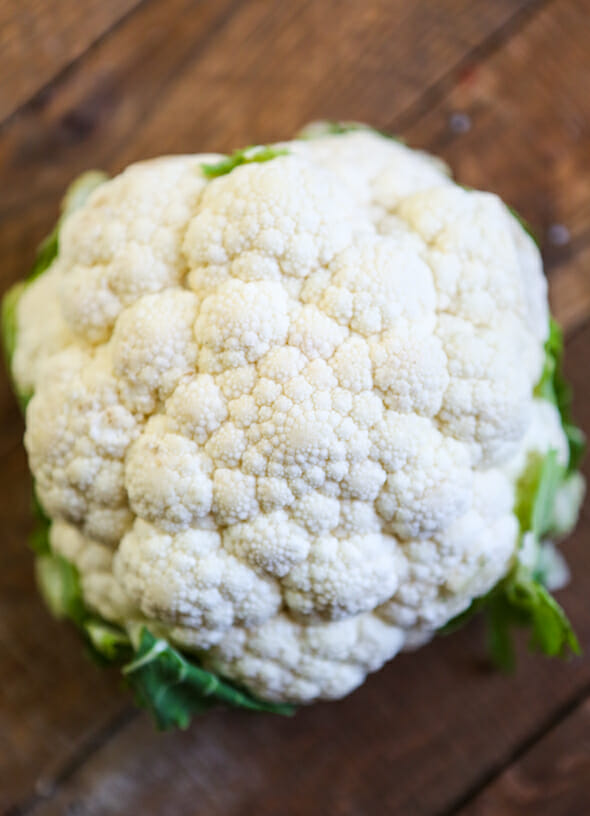 head of cauliflower for cauliflower rice