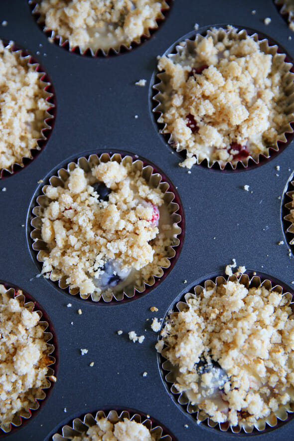 Blueberry Muffin Tops & Cheesecake Drizzle Recipe - Snappy Gourmet