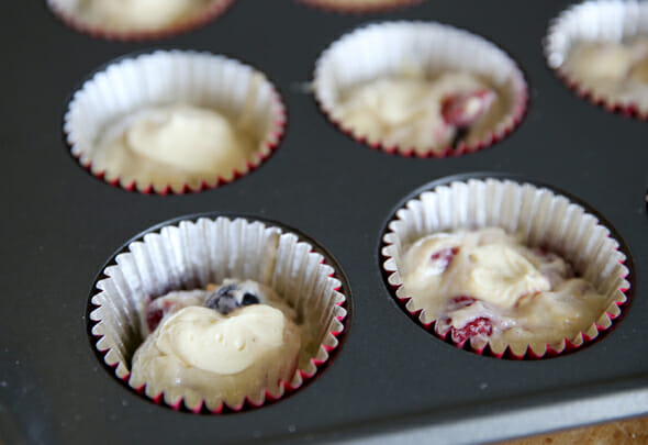 Cheesecake Muffins with Filling