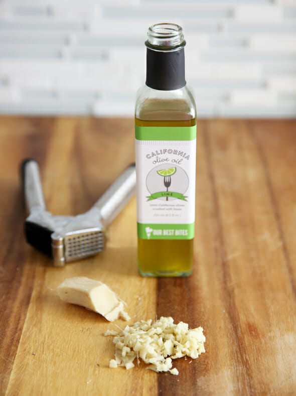 Lime Olive Oil with Garlic and Ginger