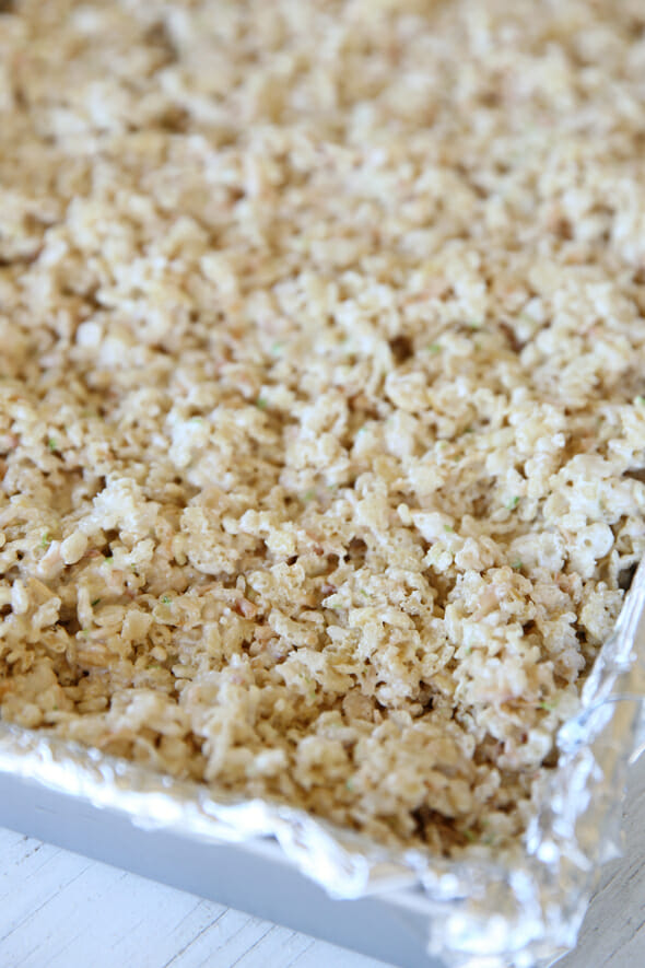 Rice Krispie Treats in Pan